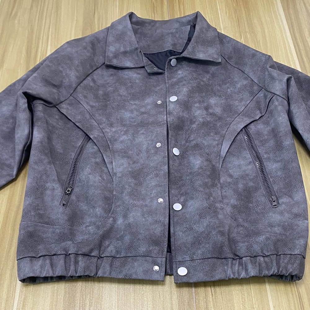 Gray Suede Jacket - image 2